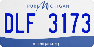 MI license plate DLF3173