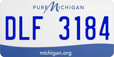 MI license plate DLF3184