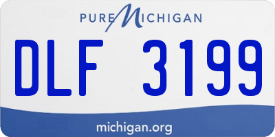 MI license plate DLF3199