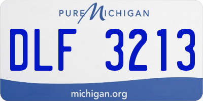 MI license plate DLF3213