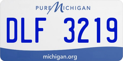 MI license plate DLF3219