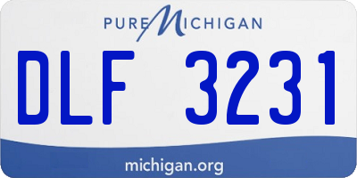 MI license plate DLF3231