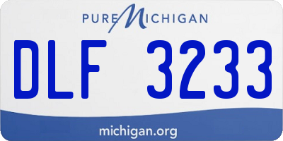 MI license plate DLF3233