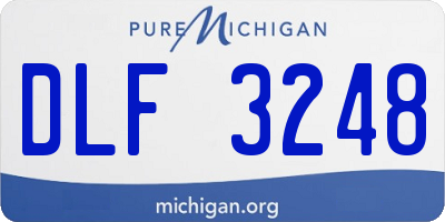 MI license plate DLF3248