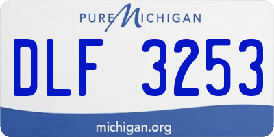MI license plate DLF3253