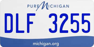 MI license plate DLF3255