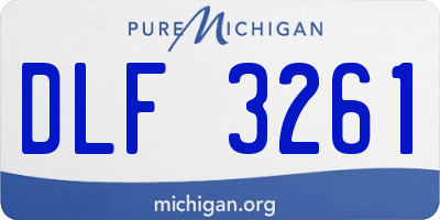 MI license plate DLF3261