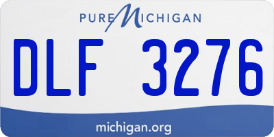 MI license plate DLF3276