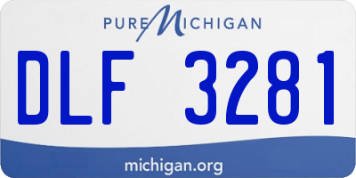 MI license plate DLF3281