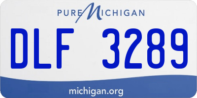 MI license plate DLF3289