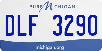 MI license plate DLF3290