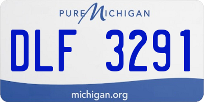 MI license plate DLF3291