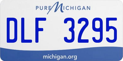 MI license plate DLF3295