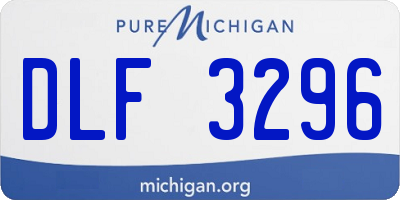 MI license plate DLF3296
