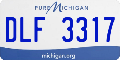 MI license plate DLF3317