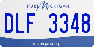 MI license plate DLF3348