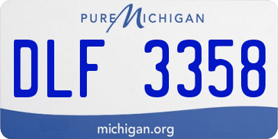MI license plate DLF3358