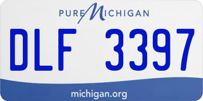 MI license plate DLF3397