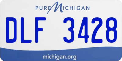 MI license plate DLF3428