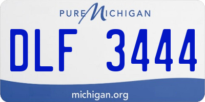 MI license plate DLF3444
