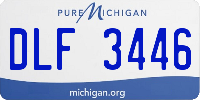 MI license plate DLF3446