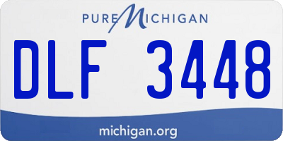 MI license plate DLF3448