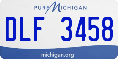 MI license plate DLF3458