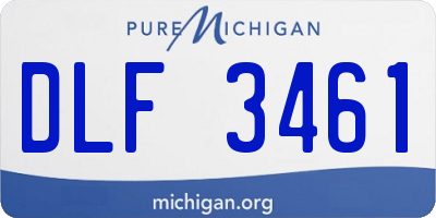 MI license plate DLF3461