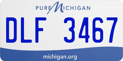 MI license plate DLF3467