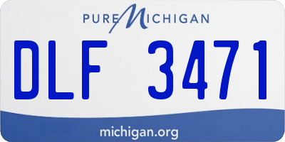 MI license plate DLF3471