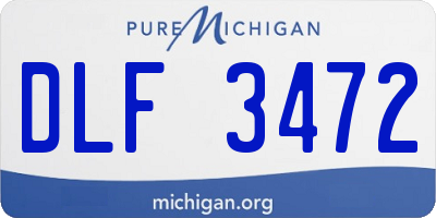 MI license plate DLF3472