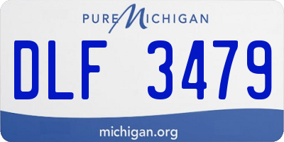MI license plate DLF3479