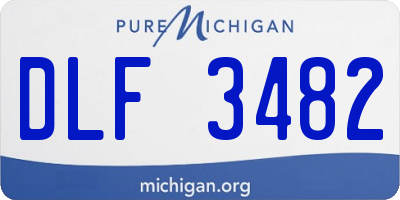MI license plate DLF3482