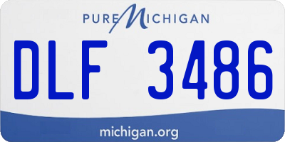 MI license plate DLF3486