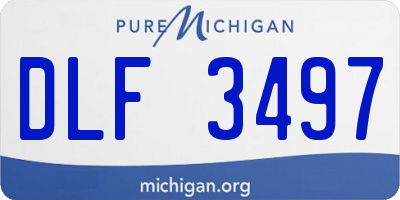 MI license plate DLF3497