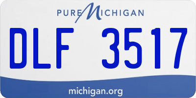 MI license plate DLF3517