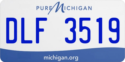 MI license plate DLF3519