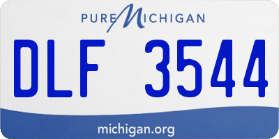 MI license plate DLF3544