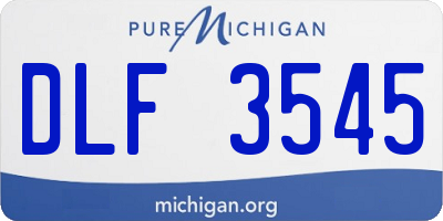 MI license plate DLF3545