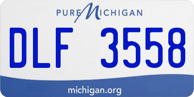 MI license plate DLF3558