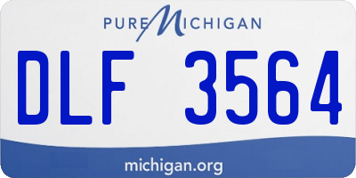 MI license plate DLF3564