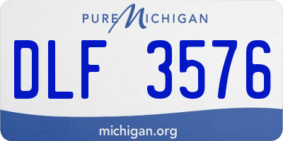 MI license plate DLF3576