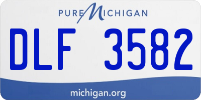 MI license plate DLF3582