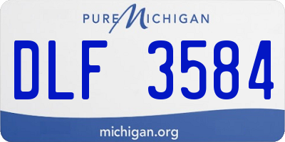 MI license plate DLF3584