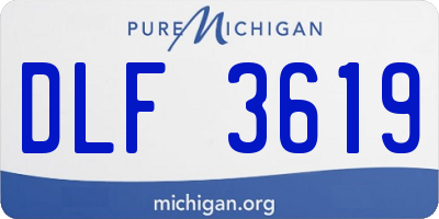 MI license plate DLF3619