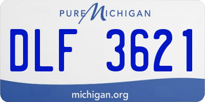 MI license plate DLF3621
