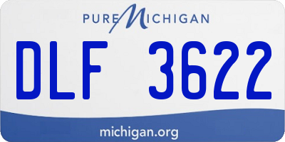 MI license plate DLF3622
