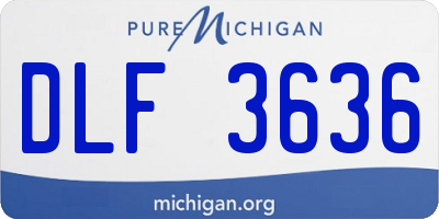 MI license plate DLF3636