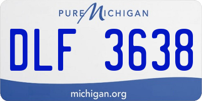 MI license plate DLF3638