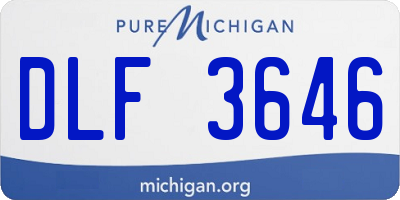 MI license plate DLF3646